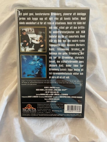 James Bond VHS - Älskade Spion - THE SPY WHO LOVED ME