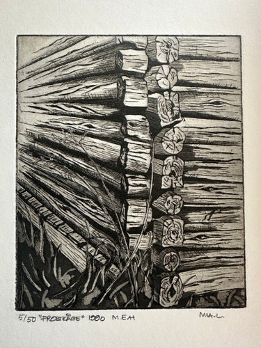 M. L. Etsning "Frostkåge" 1980