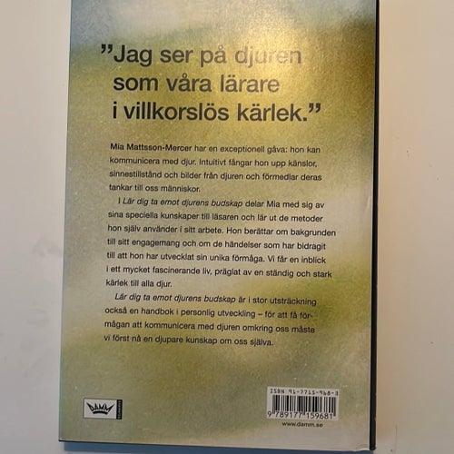 Lär dig ta emot djurens budskap av Mia Mattsson-Mercer