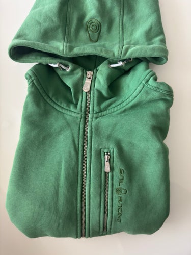 Sail Racing ”BOWMAN” Grön Zip Hoodie Storlek M