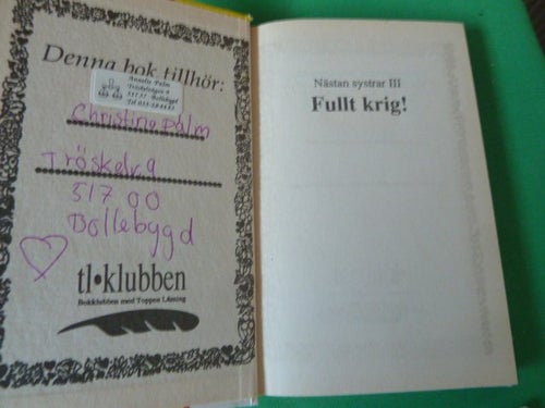 FULLT KRIG!, TINA OAKS, BOK, BÖCKER