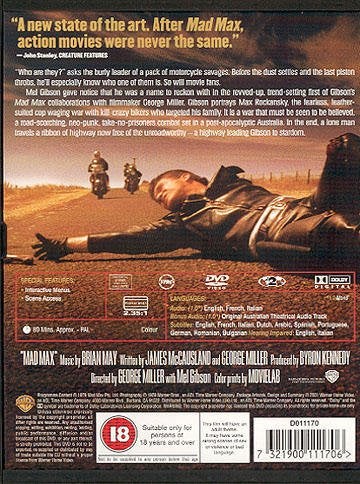 Mad Max (1979) George Miller med Mel Gibson och Joanne Samuel.