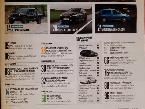 Teknikens Värld nr 1 2021: Polestar 2 Performance, Volvo XC40 Recharge P8 AWD