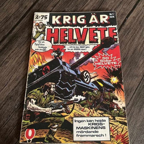 Krig är ett helvete nr 1 1974 Förstanummer!
