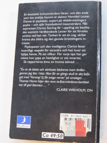 När lammen tystnar - Thomas Harris