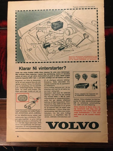 Volvo Amazon 1962 annons