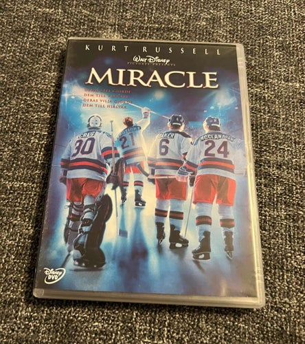 MIRACLE (2004) SVENSK UTGÅVA I MKT FINT SKICK! KURT RUSSELL, OS 1980 LAKE PLACID