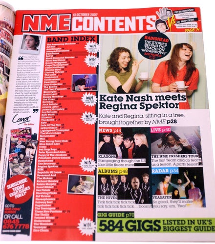 NME Magazine-October 13th 2007-Radiohead front cover-NEW-Weight 170g-FREE POST