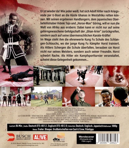 African Kung-Fu Nazis (2019 NY Blu-ray) Yoshito Akimoto, Sebastian Stein