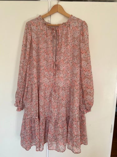 Rosa blommig tunika, klänning från H&M+, trend, edition, plus size