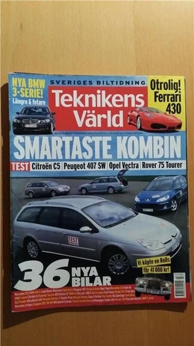 Teknikens Värld 23 2004: Ferrari 430, Porsche Boxster, Audi A3 3,2 quattro