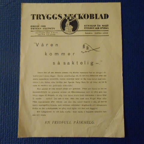 Tryggs Veckoblad nr 15 1944