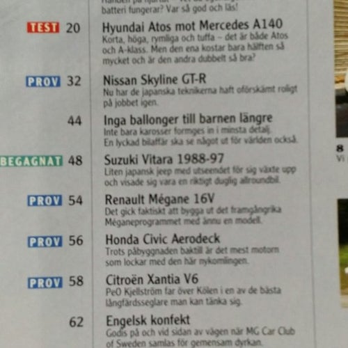 Teknikens Värld 17 1998: Honda Civic Aerodeck, Citroën Xantia V6, Hyundai Atos