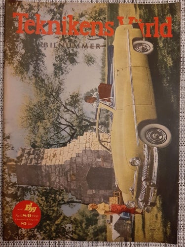 Teknikens Värld nr 8-9 1951: DKW F89 Limousine, priser för alla bilmodeller