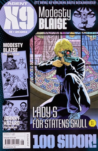 Agent X9 Serietidning 2020 nr 8 (Oläst arkivex) Modesty Blaise