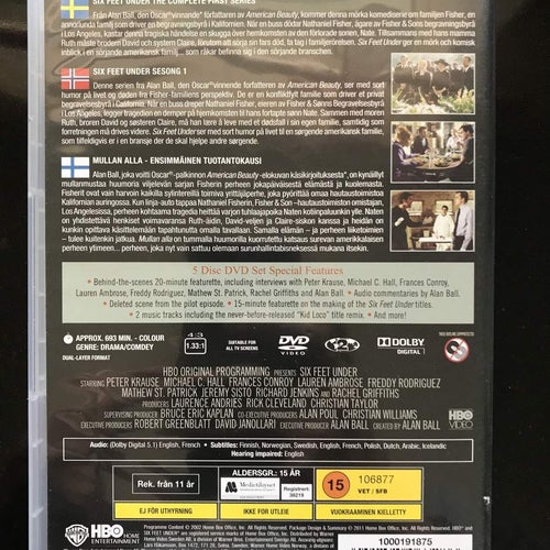Six feet under - Säsong 1 - DVD
