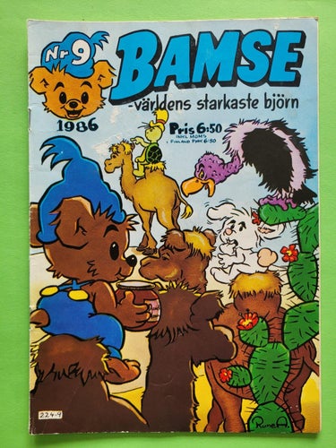 Bamse nr 9 från 1986