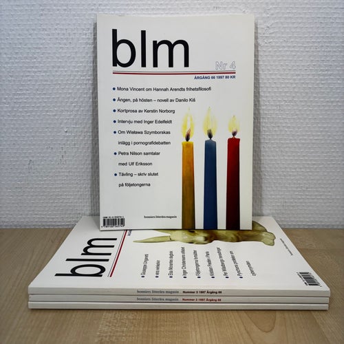 BLM - Bonniers Litterära Magasin nr 1-4 1997