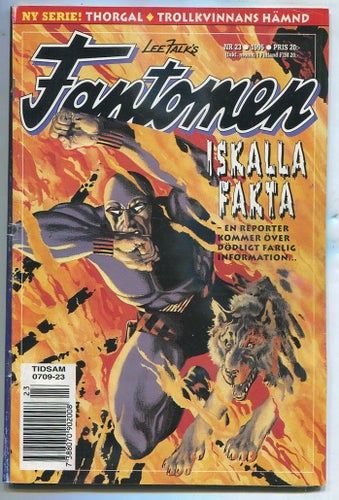 Fantomen 1995 nr 23 Iskalla fakta / Thorgal , Mandrake