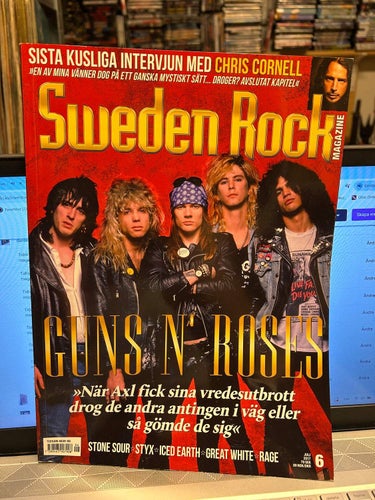 Sweden Rock Magazine 2017 nr 6 Guns N' Roses Chris Cornell Stone Sour Styx