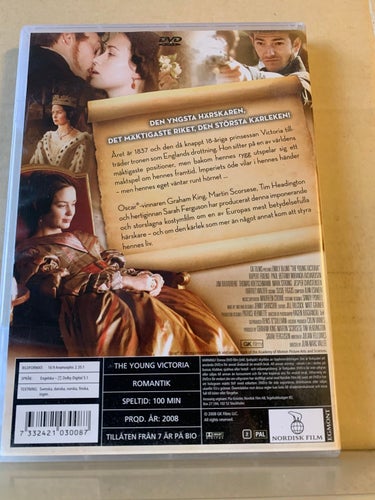 The young Victoria, Dvd