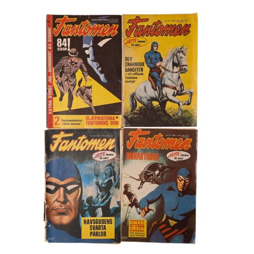 Fantomen Serietidningar - 8 st 1966-1969