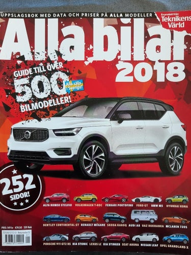 Alla bilar 2018 - bilkatalogen med årets alla bilar, från Teknikens Värld
