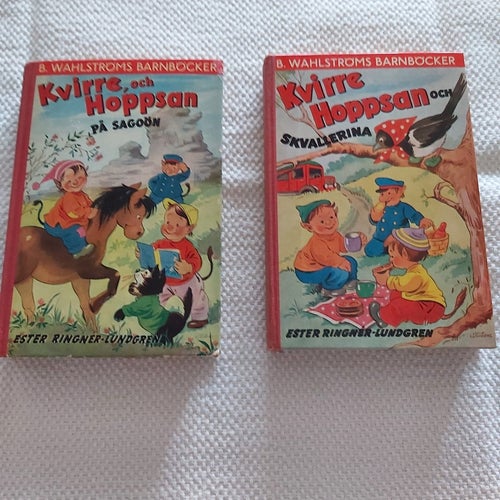 2st Kvirre och Hoppsan böcker.