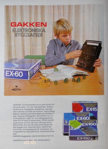 GAKKEN - ELEKTRONISKA BYGGSATSER TIDNINGSANNONS 1978