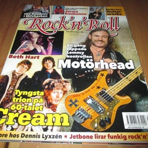 ROCK´N´ROLL MAGAZINE NR 3 2019. MOTÖRHEAD, CREAM, BETH HART ,M.M