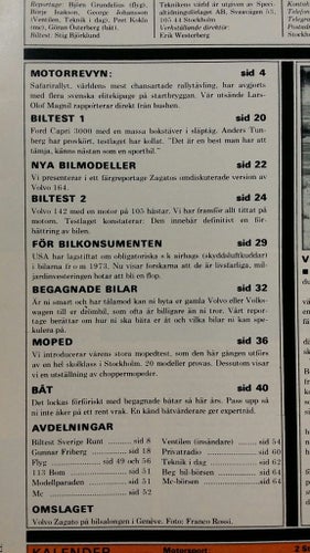 Teknikens Värld 9 1971: Alfa Romeo Montreal, Ford Capri 3000, Volvo 142 105 hk