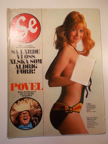 SE Nr. 16 1972 Povel Ramel Monica Zetterlund Fröken Sverige Opel Rekord