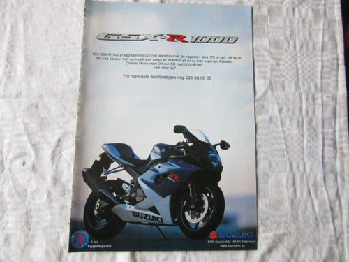 Suzuki GSX-R1000 GSXR1000 2005 reklam annons