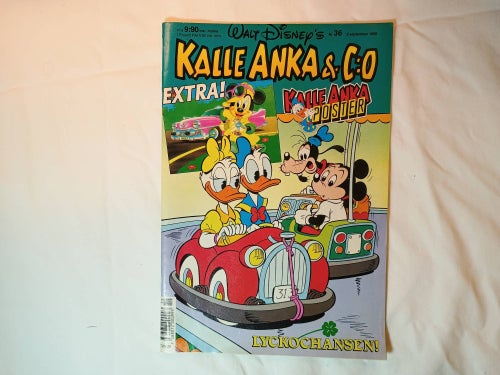 Kalle Anka & co - 1990 nr 36 - Bilaga: Musse Pigg Retro Poster 1980-talet