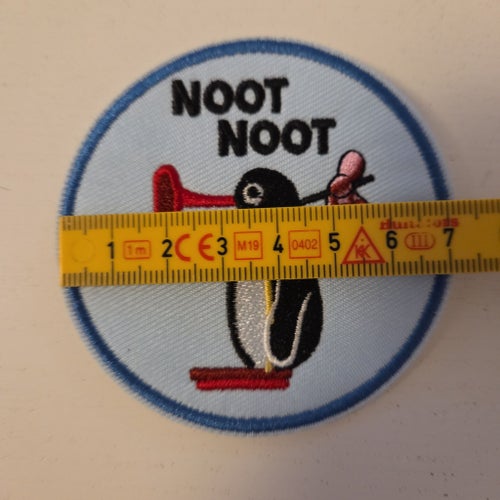 4st strykapå patch laglapp pingvin noot noot