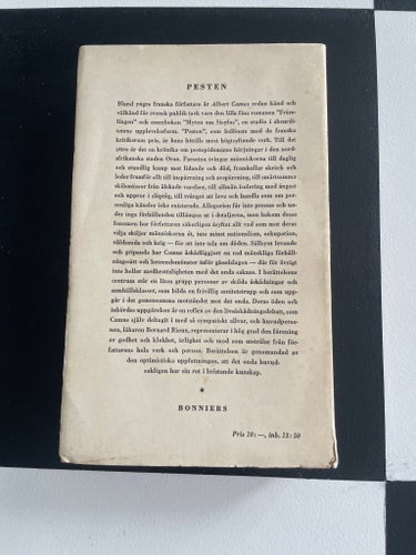 Pesten av Albert Camus, Panacheserien