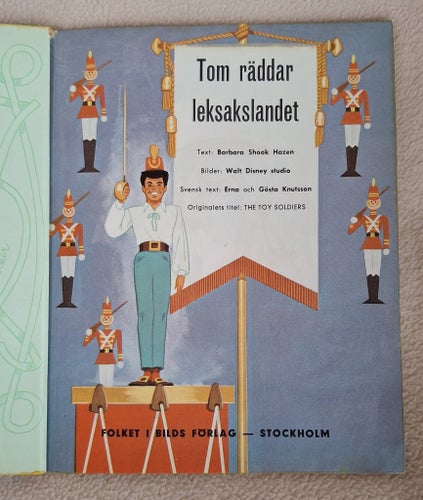 Tom räddar leksakslandet / FIB:s Gyllene Böcker nr 195 utgiven 1962