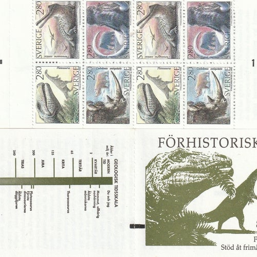 H 430 FÖRHISTORISKA DJUR =DUBBEL=RYGGTRYCK+ CYLS 1 SE BILD