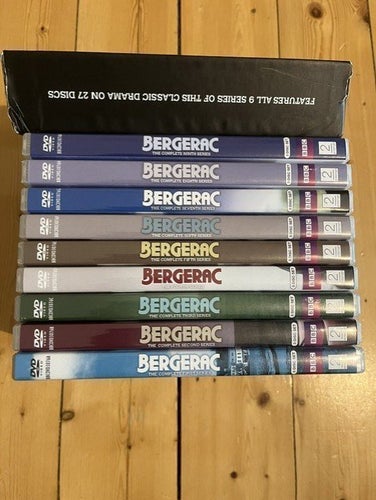 BERGERAC-HELA SERIEN-SÄSONG 1-9-DVD BOX-TV SERIE-JOHN NETTLES-MORDEN I MIDSOMMER
