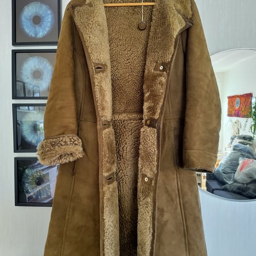 Friitala Vintage Fårskinnskappa / Shearling kappa Stl 42 – MEA Stockholm