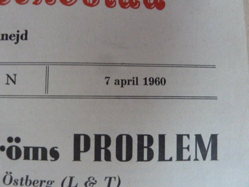 GRÖNKÖPINGS VECKOBLAD, 1960 APRIL 7, TIDNING