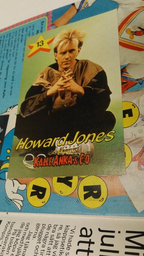 Kalle Anka 1985 nr 36 + idolbild 13 Howard Jones. Very Fine.