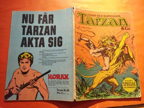 Tarzan nr 1 stort specialnummer. 1971. Very Good plus