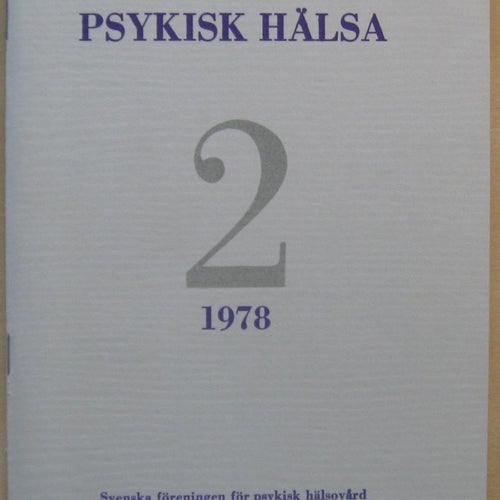 Psykisk Hälsa nr 2, 1978 (sfph)