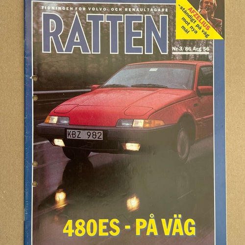 VOLVO Tidning Ratten 1986 Nr. 3 480 ES , Akutbil 245