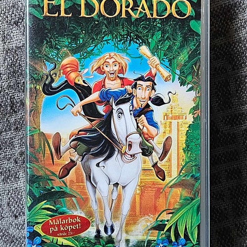 VÄGEN TILL EL DORADO - SVENSK TAL - VHS .