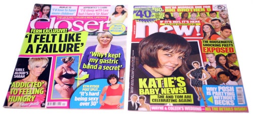 British magazine Bundle-NEW/Closer-June 2008 (Combined weight: 416g) FREE POST
