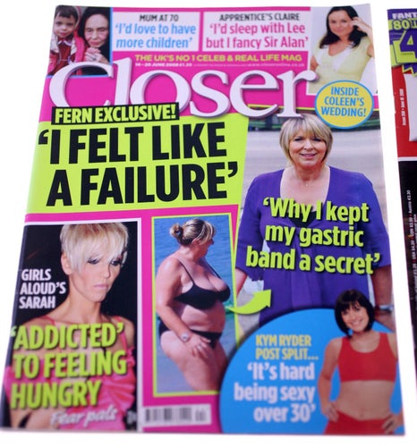 British magazine Bundle-NEW/Closer-June 2008 (Combined weight: 416g) FREE POST