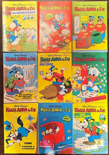 Kalle Anka & C:o, Walt Disney's, 1971-81, 9 st.