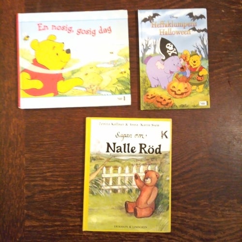 Bokpaket: Disney - En nosig, gosig dag, Heffaklumpens Halloween, Sagan om Nalle